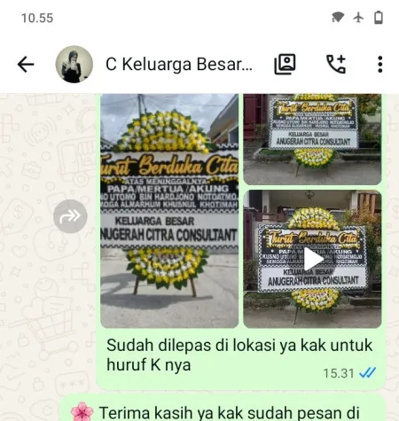 Pengiriman Papan Bunga Duka Wantilan Cipeundeuy