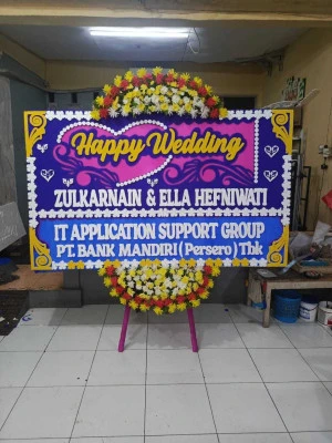 Papan Bunga di Wantilan Cipeundeuy